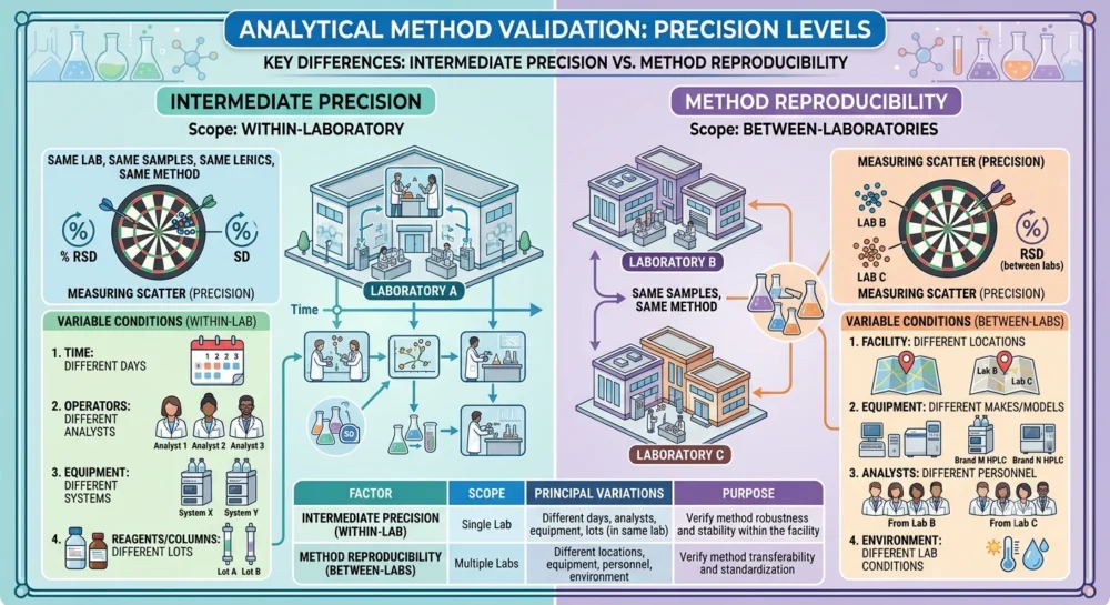 Method Reproducibility Vs. Intermediate Precision in Analytical Method Validation: Key Differences 1 Method Reproducibility Vs. Intermediate Precision in Analytical Method Validation: Key Differences