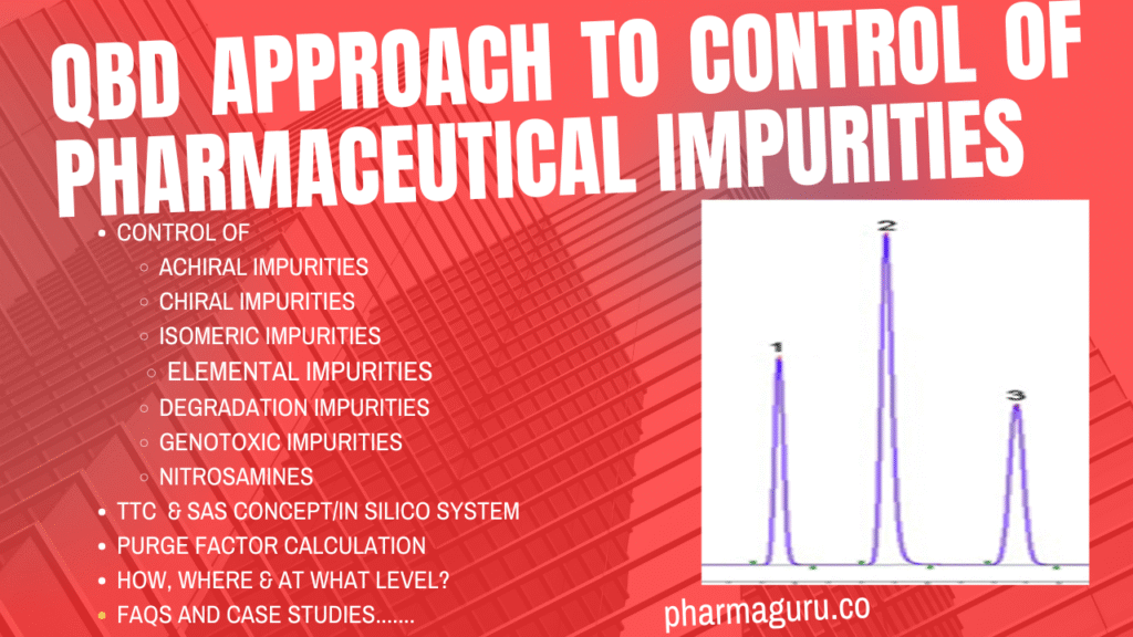 PharmaGuru Premium Course: Unlock Your Potential 5 QBD Approach to Control of Pharmaceutical Impurities Course with Certificate