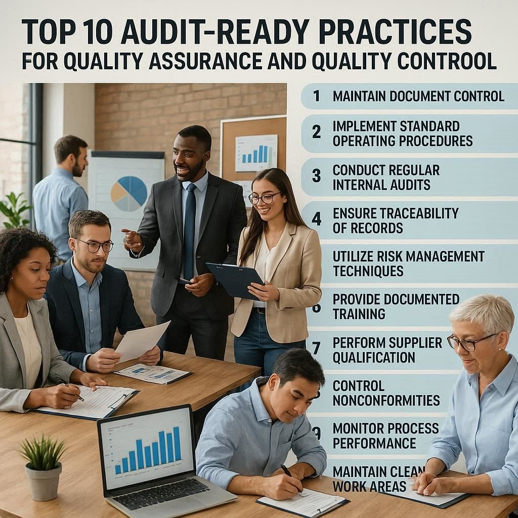 Top 10 Audit-Ready Practices for Every QA & QC Professional 1 Top 10 Audit-Ready Practices for QA & QC Professionals
