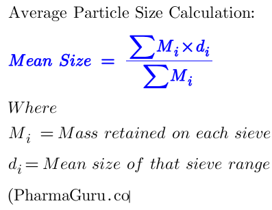 Particle Size from Sieve Analysis 1