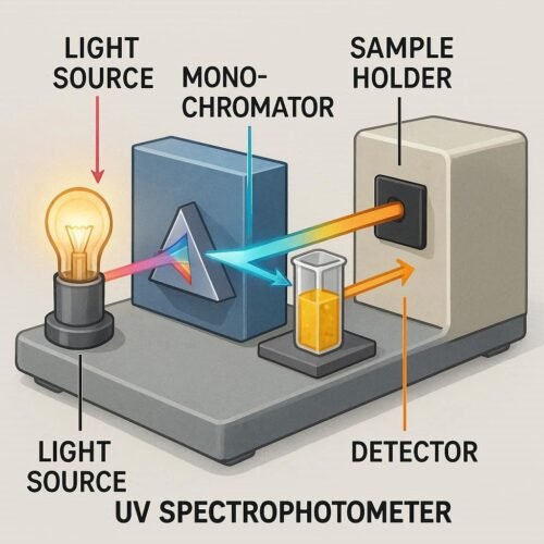 Uv visible spectrophotometer: How to Perform Assay And Identification Test